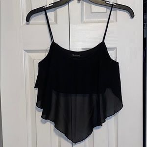 Sheer crop top